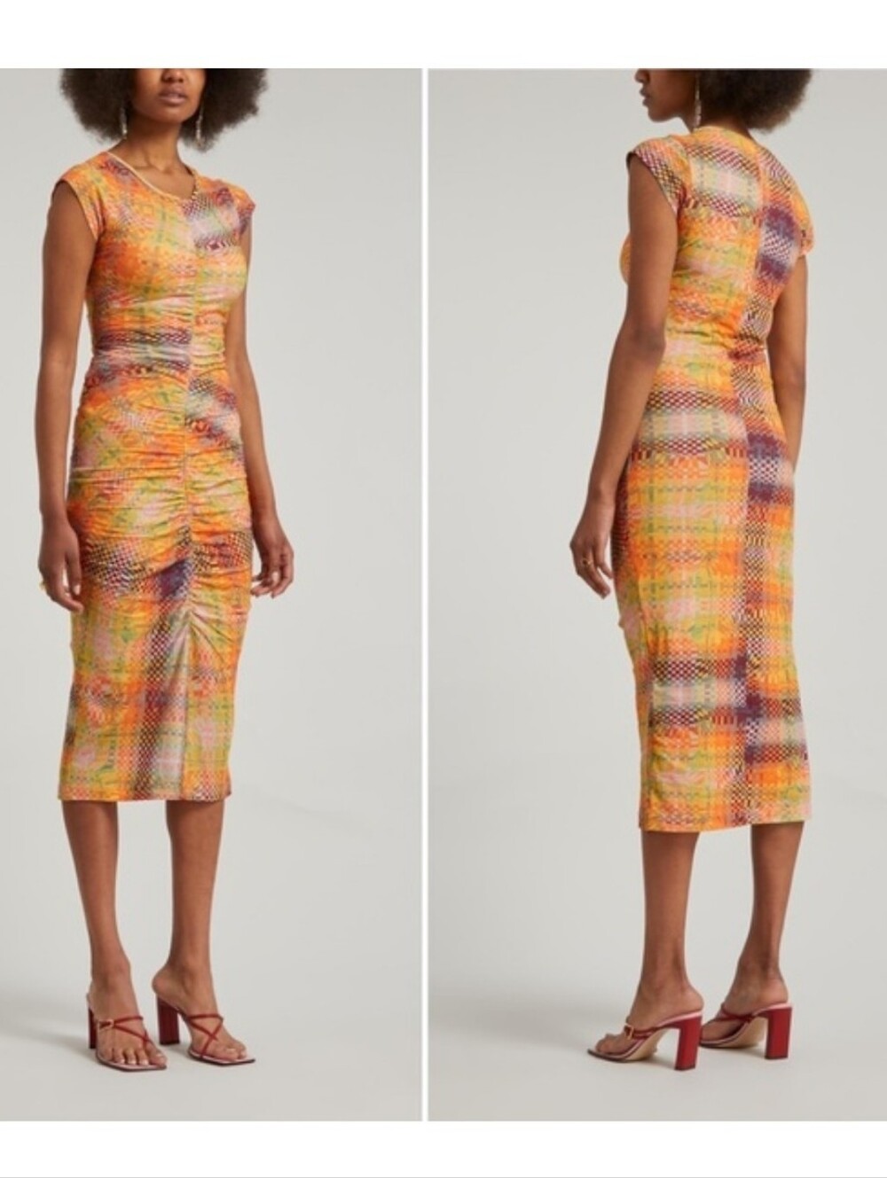 PALOMA WOOL CAMPO DRESS INTENSE ORANGE